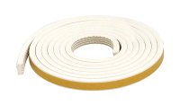 (image for) White Rubber Weatherstrip For Doors and Windows 10 ft. L x 5