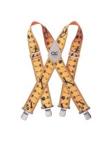 (image for) 4 in. L x 2 in. W Nylon Ruler Suspenders Yellow 1 pair