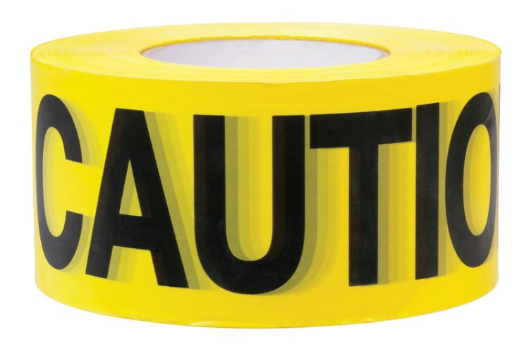 (image for) 1000 ft. L x 3 in. W Plastic Caution Barricade Tape