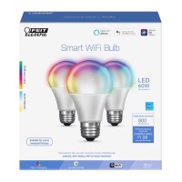 (image for) A19 E26 (Medium) Smart-Enabled LED Smart WiFi Bulb Color Ch