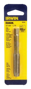 (image for) High Carbon Steel Metric Plug Tap 12mm-1.75 1 pc.