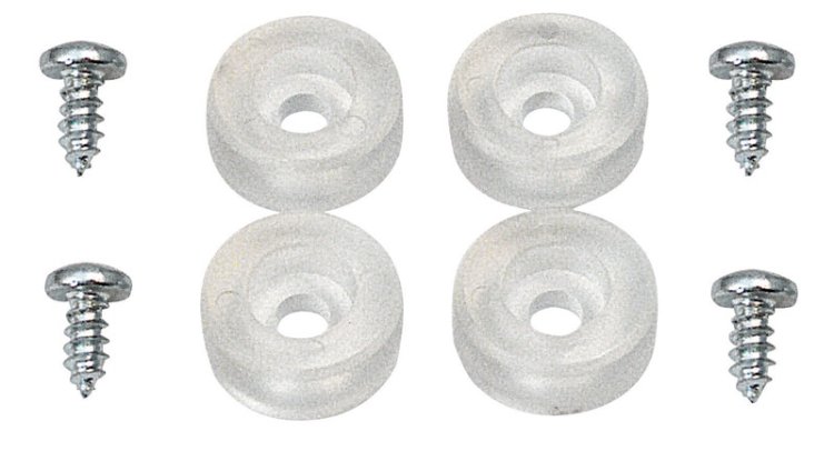 (image for) 0.75 in. H x 3/4 in. W Clear Frameless Shower Door Bu