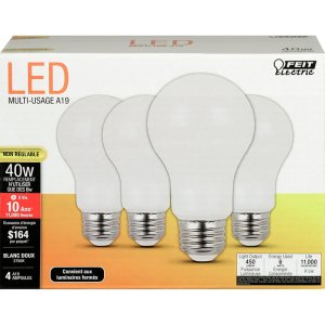 (image for) A19 E26 (Medium) LED Bulb Soft White 40 Watt Equiv