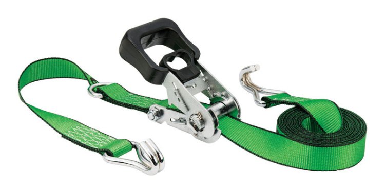 (image for) 1.5 in. W x 16 ft. L Green Tie Down Strap 1666 lb. 1 pk