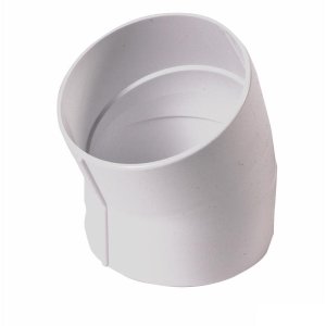 (image for) NDS Schedule 35 3 in. Hub each X 3 in. D Hub PVC Elbow 1 pk