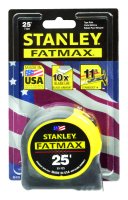 (image for) 25 ft. L x 1.25 in. W Tape Measure Black/Yellow 1