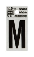 (image for) 1 in. Reflective Black Vinyl Self-Adhesive Letter M 1 pc.