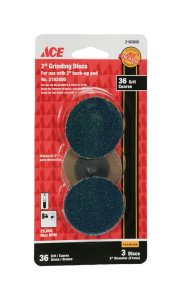 (image for) 2 in. Aluminum Oxide Twist and Lock Grinding Disc 36 Grit Co