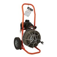 (image for) Rooter Jr. with 1/2x75' cable motorized Hand Feed Open Can