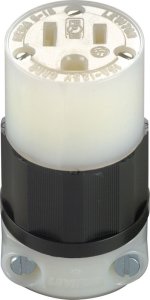 (image for) Industrial Nylon Grounding Plug 5-15R 2 Pole 3 Wire Bagg