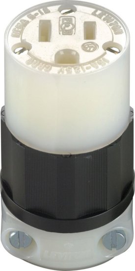 (image for) Industrial Nylon Grounding Plug 5-15R 2 Pole 3 Wire Bagg
