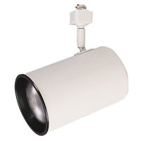 (image for) TRACK LIGHT HEAD, FLAT, WHITE, 4-1/2 X 7-1/4 IN., USES 1 75-WATT