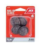 (image for) Black 1.25 in. Nail-On Carpet/Nylon Cushi