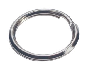 (image for) 1 in. D Tempered Steel Silver Split Rings/Cable Rings Key Ring