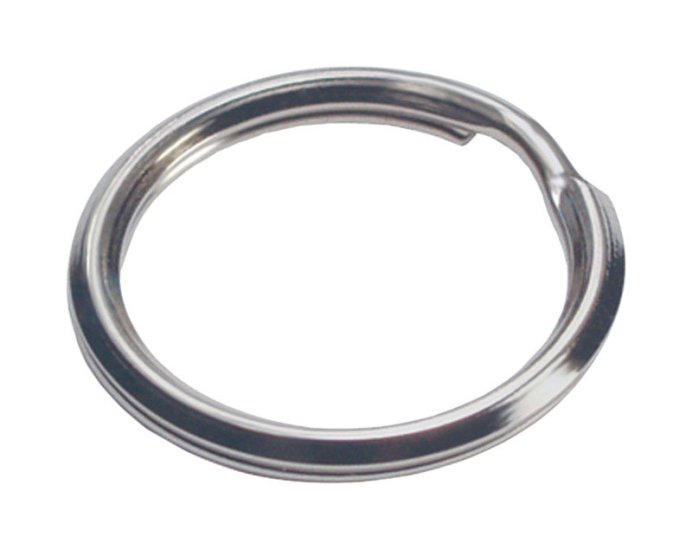 (image for) 1 in. D Tempered Steel Silver Split Rings/Cable Rings Key Ring