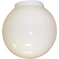 (image for) 6 in. Glass White Globe with 3-1/8 in. 4-Pack