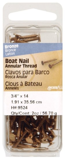 (image for) 1-1/2 in. Boat Stainless Steel Nail Flat