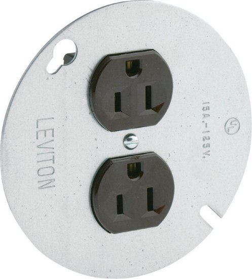 (image for) 15 amps 125 volt Brown Outlet 5-15R 1 pk