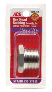 (image for) 3/4 in. MPT x 1/2 in. Dia. FPT Stainless Steel Hex