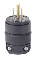 (image for) Residential Rubber Straight Blade Plug 5-15P 18-12 AWG 2