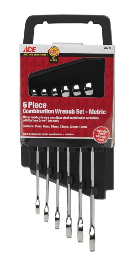(image for) Multiple x 9 in. L Metric Wrench Set 6 pc.