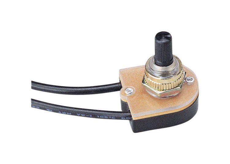 (image for) Single Pole Rotary Switch Black 1 pk