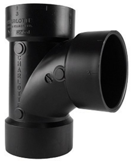 (image for) 1-1/2 in. Hub x 1-1/2 in. Dia. Hub ABS Sanitary T