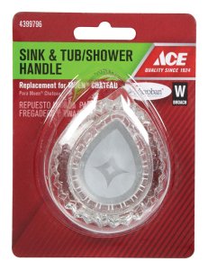 (image for) Moen Tear Drop Clear Acrylic Sink and Tub/Shower Handle