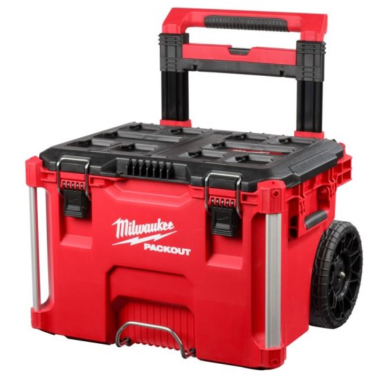 (image for) Milwaukee Packout 18.6 in. Rolling Tool Box Black/Red