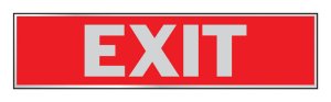 (image for) English Red Informational Sign 2 in. H x 8 in. W