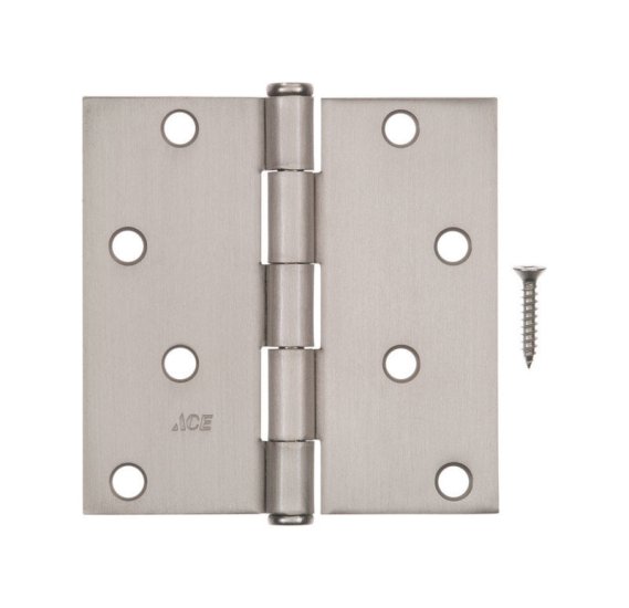 (image for) 4 in. L Satin Nickel Residential Door Hinge 1 pk