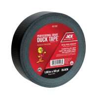 (image for) 1.88 in. W x 60 yd. L Black Solid Duct Tape