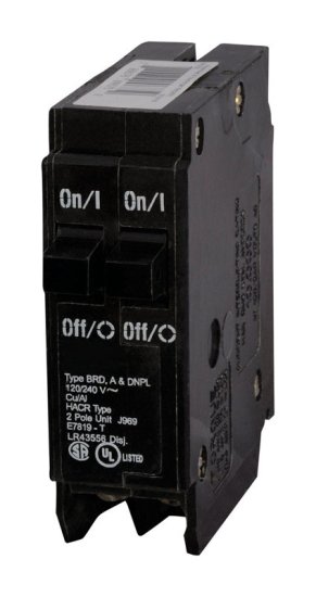 (image for) 30/30 amps Plug In 2-Pole Circuit Breaker