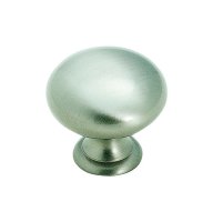 (image for) Round Cabinet Knob 1-1/4 in. Dia. 1-1/8 in. Sati