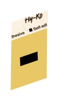 (image for) 1-1/2 in. Black Aluminum Self-Adhesive Special Character H