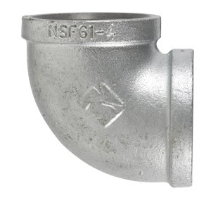 (image for) 3/8 in. FPT x 3/8 in. Dia. FPT Galvanized Malleable