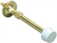 (image for) 4 in. Brass Rigid Door Stop (10 per Pack)
