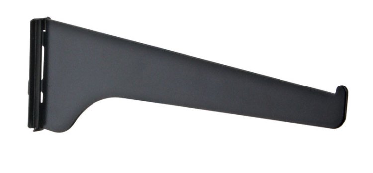 (image for) Black Steel Regular Duty Bracket 16 Ga. 12 in. L 16