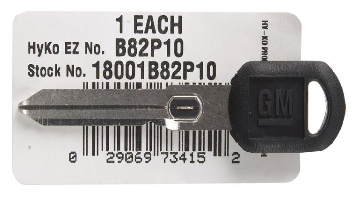 (image for) VATS Key Automotive Key Blank Double sided For Fits VATS S