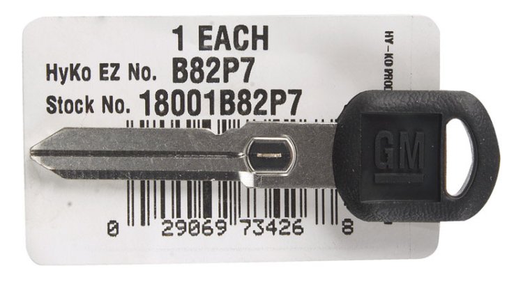 (image for) House/Office Key Blank B62P Double sided For Fits VATS Sec