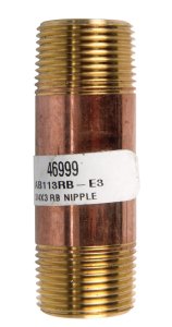 (image for) 3/4 in. MPT x 3/4 in. Dia. x 3 in. L MPT Brass Nipple