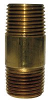 (image for) 1-1/4 in. MPT x 4 in. L Brass Nipple