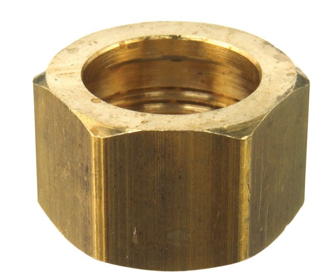 (image for) 5/8 in. Compression x 5/8 in. Dia. Compression Brass Nut