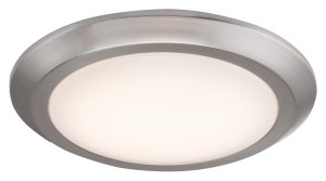 (image for) 12 in. LED Flush Mount Brushed Nickel Ceiling Mount