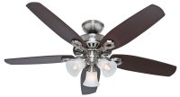 (image for) 52 in. Brushed Nickel LED Indoor Ceiling Fan