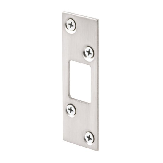 (image for) 3.625 in. X 1.25 in. Satin Nickel High Security Deadbolt Strike
