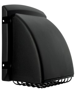 (image for) Pest Guard Exhaust Cap, 4 in Duct, Black