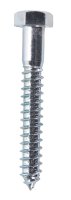 (image for) 1/2 in. x 3-1/2 in. L Hex Zinc-Plated Steel Lag Screw 25
