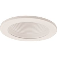 (image for) RECESSED LIGHTING UNIVERSAL 4 IN. WHITE METAL BAFFLE WI