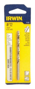 (image for) #12 x 3-1/2 in. L High Speed Steel Wire Gauge Bit 1 pc.